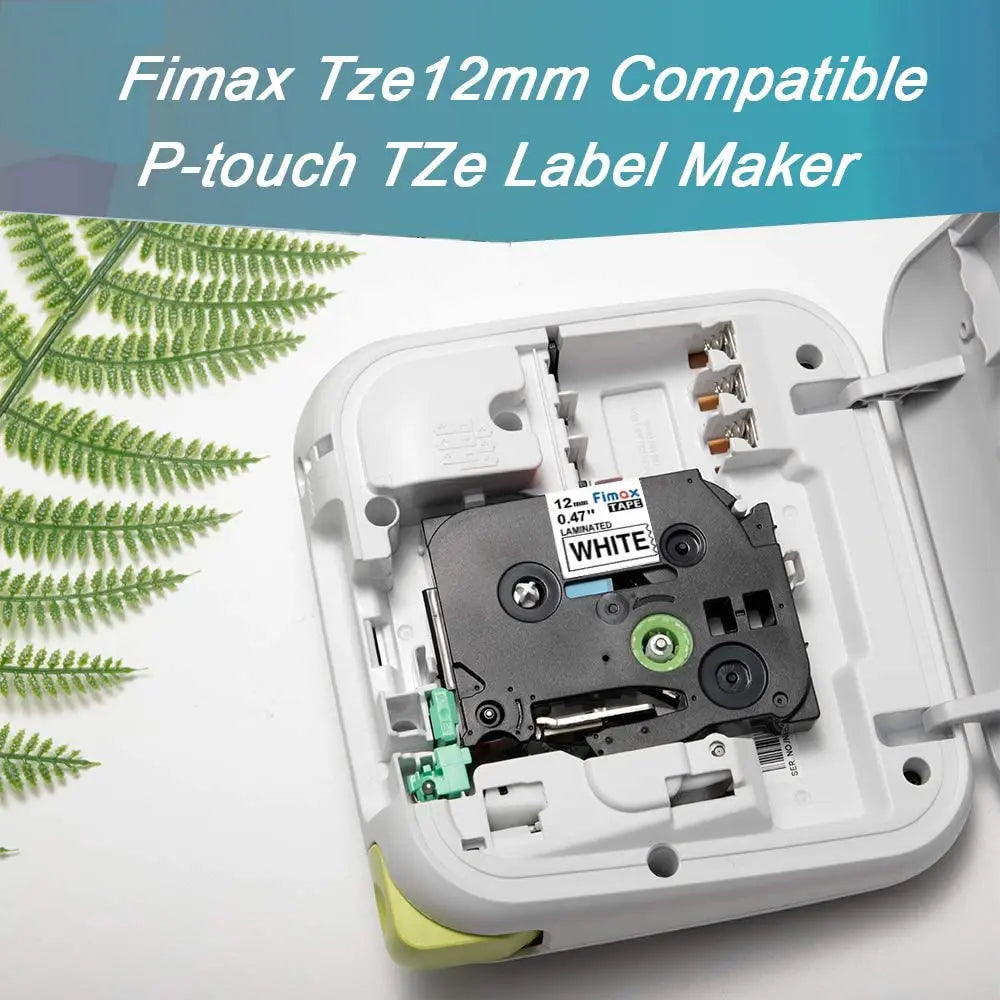 Fimax 31 Colors 231 Label Tape TZE231 431 531 631 12mm Tape Compatible for Brother Ptouch Label Maker Ribbon tze231  For PTH110