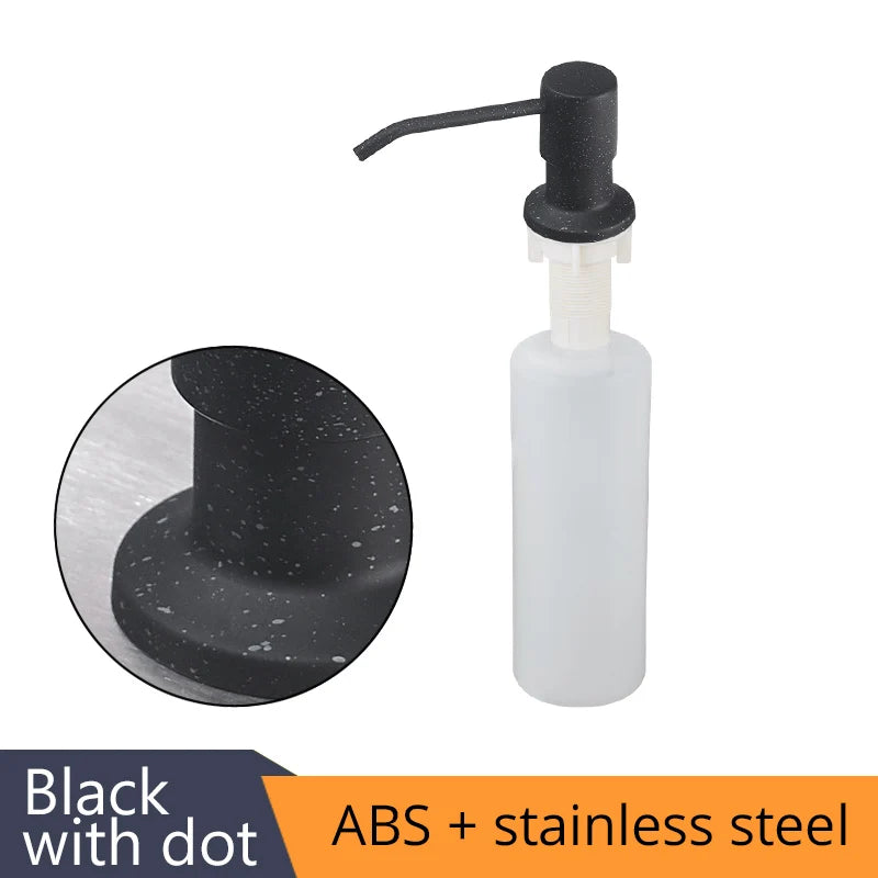 Deck Mounted Kitchen 400ml Soap Dispensers Stainless Steel Pump Chrome Finished for Kitchen Built in Counter top Dispenser 2309