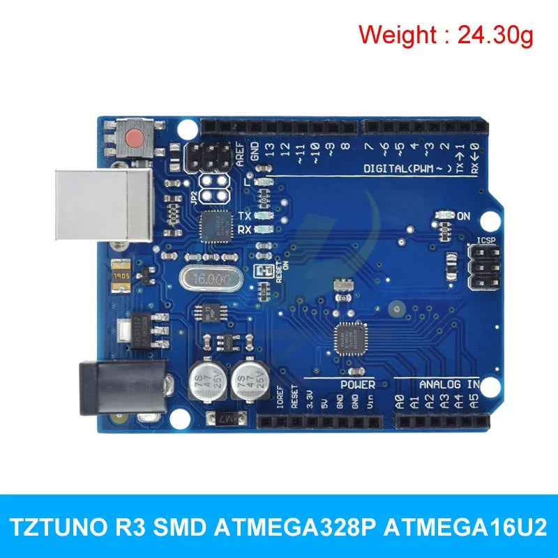 TZTUNO R3 Development Board ATMEGA328P CH340 / ATEGA16U2 Compatible For Arduino With Cable UNOR3 Proto Shield Expansion Board