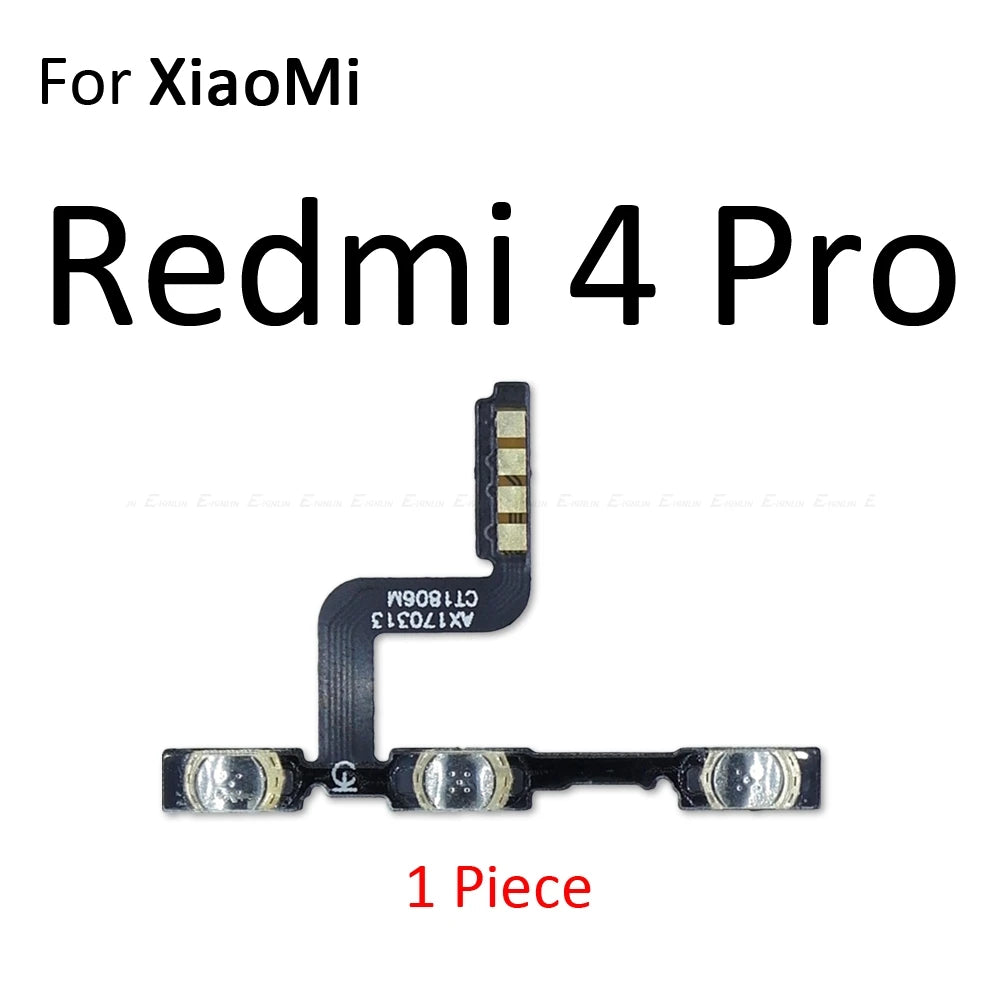 For Xiaomi Redmi 3X 3 3S 4A 5 Plus Note 5 5A 2 4 3 Pro Special Edition 4X Global Power Switch On Off Volume Button Flex Cable