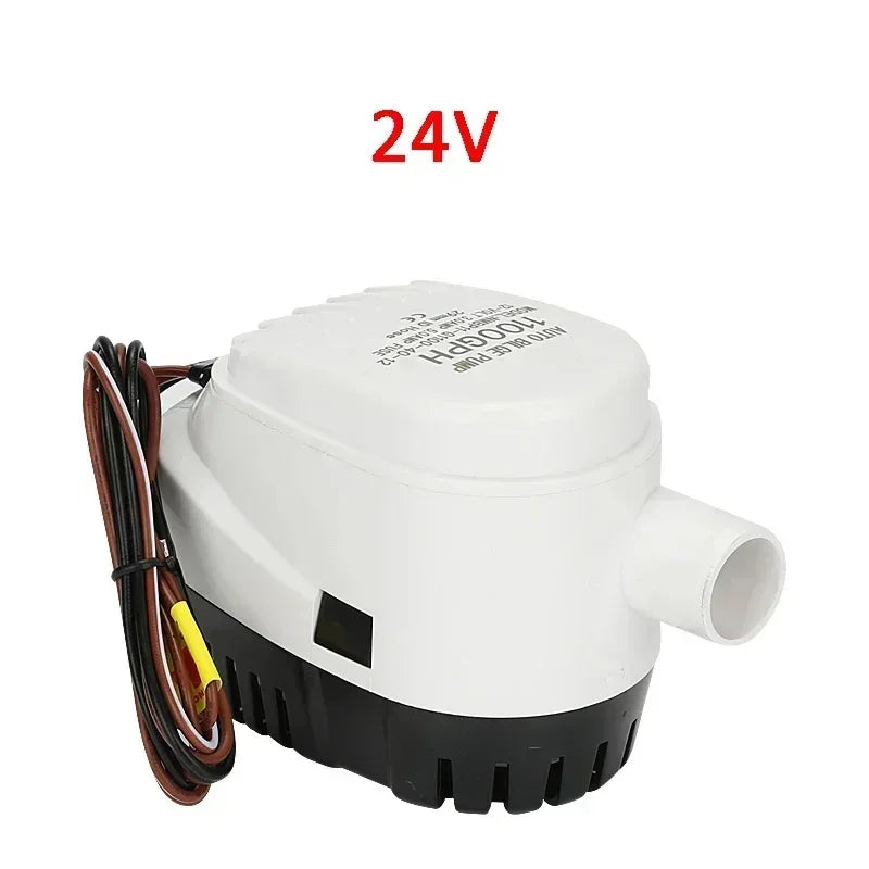 12V 24V 110V 220V 750GPH 1100GPH Automatic Boat Bilge Pump Auto Float Switch DC Submersible Electric Water Pump 12 24 V 220 Volt