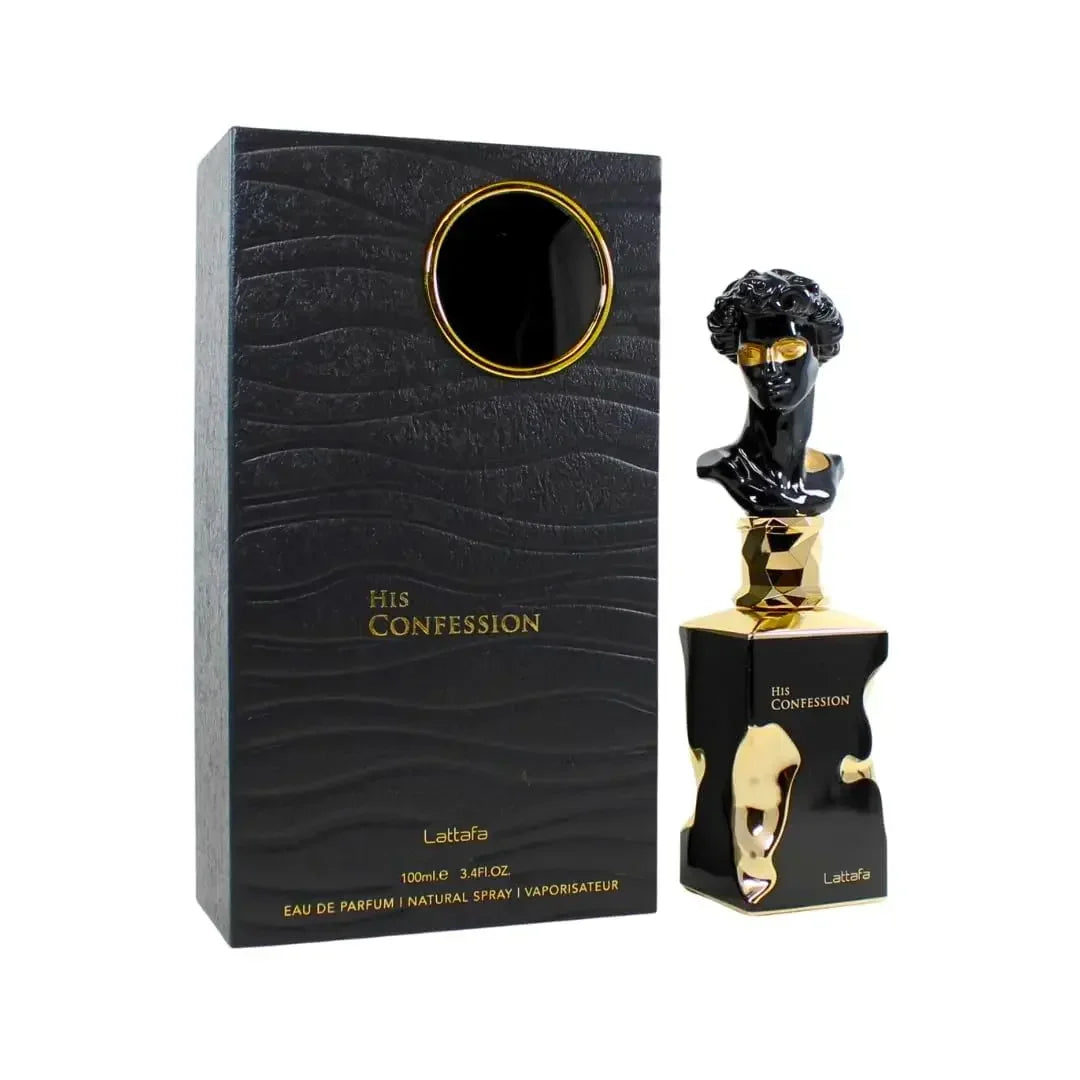 Original Lattafa His/Her Confession Perfume Set, Musk Amber & Soft Woody Fragrance Duo, Romantic Gift for Couples Him and Her