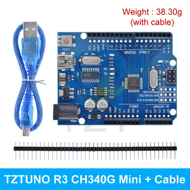 TZTUNO R3 Development Board ATMEGA328P CH340 / ATEGA16U2 Compatible For Arduino With Cable UNOR3 Proto Shield Expansion Board