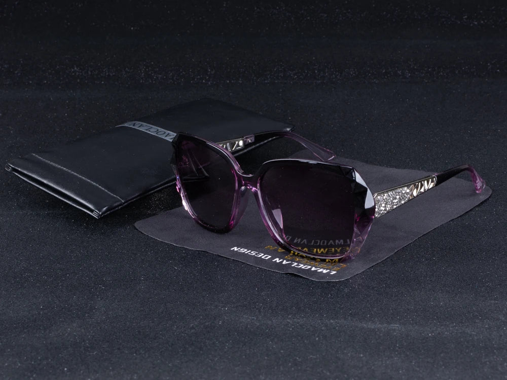 Luxury Brand Design Vintage Polarized Sunglasses Women Ladies Oversized Square Sun Glasses Female Eyewear Oculos UV400 Shades