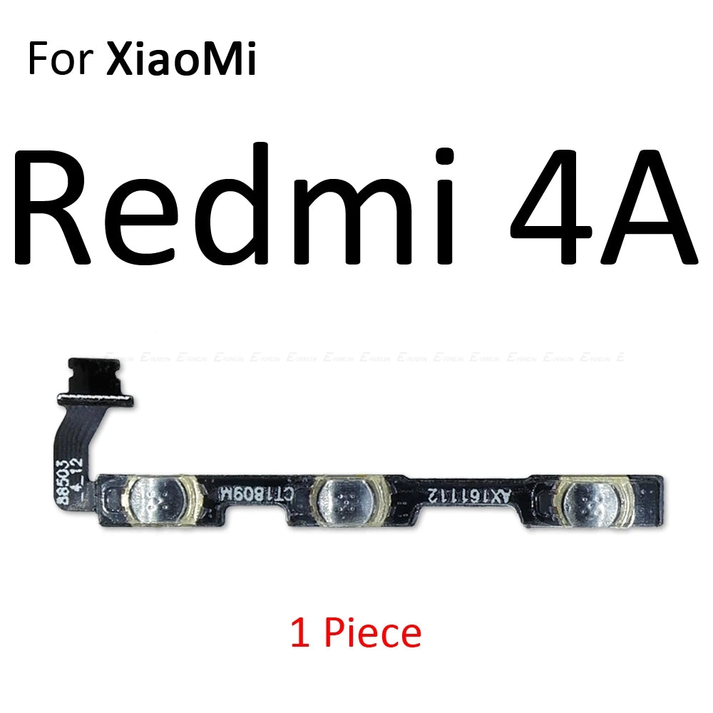 For Xiaomi Redmi 3X 3 3S 4A 5 Plus Note 5 5A 2 4 3 Pro Special Edition 4X Global Power Switch On Off Volume Button Flex Cable
