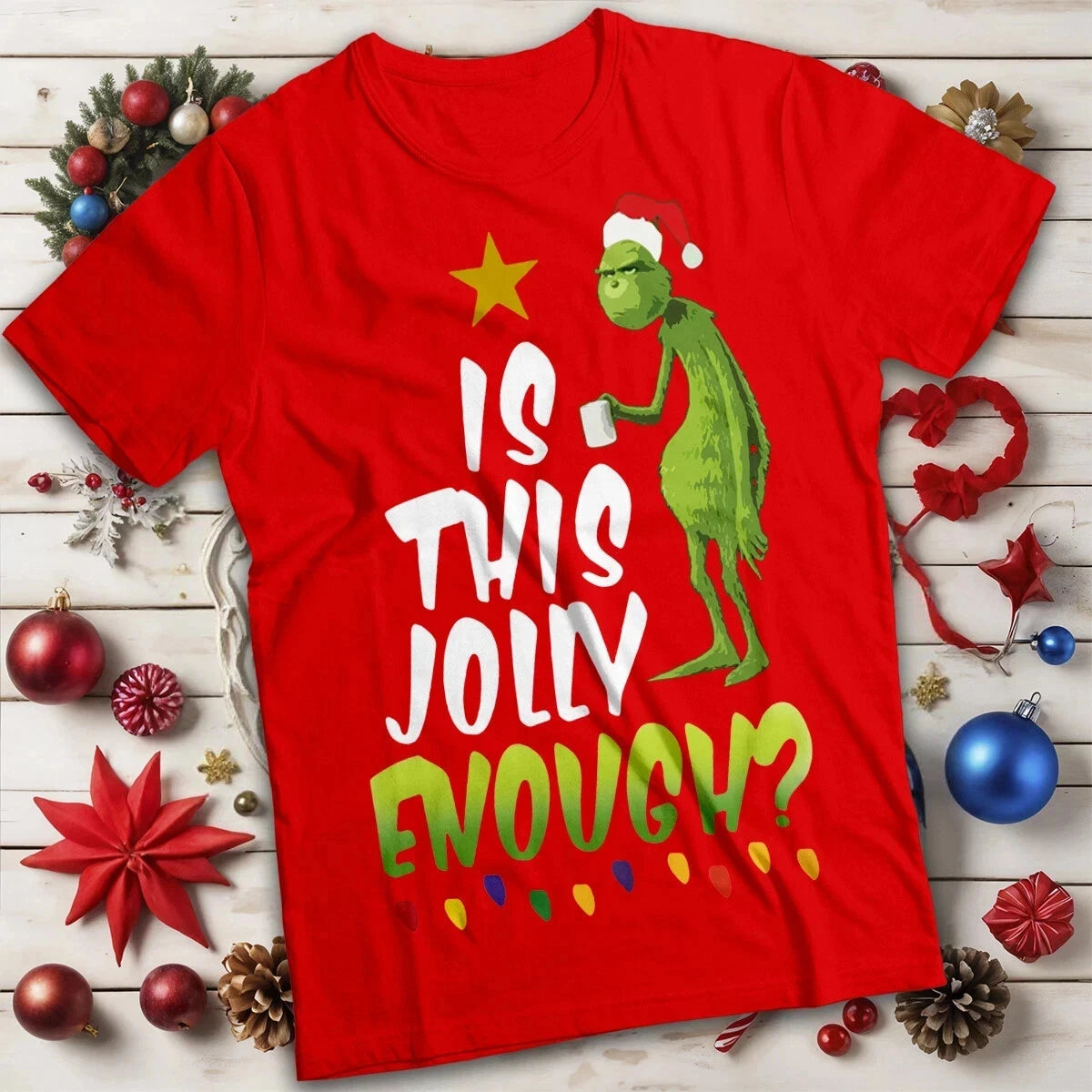 [Christmas T-Shirt]Merry Christmas Grinchs HO HO T-Shirt,Merry Christmas Holiday T-Shirt