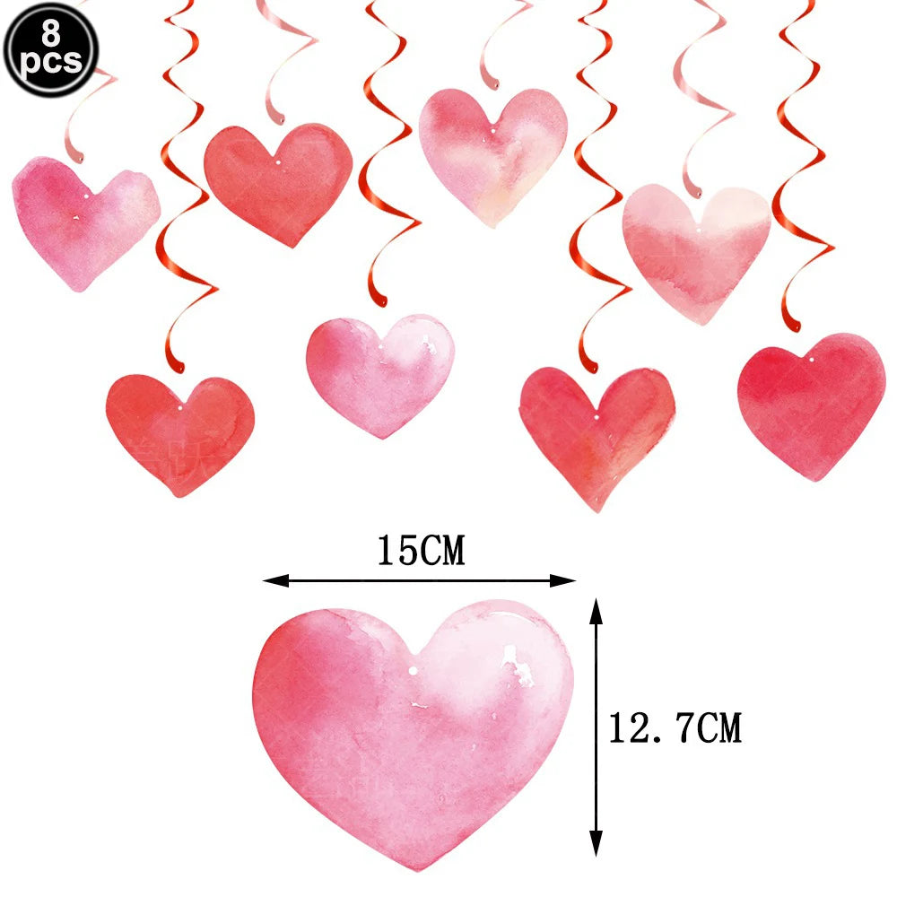 Valentine's Day Red Silver Love Sequin For Girls Couple Confession Gifts  Wedding Festival  Table Confetti Decoration Supplies