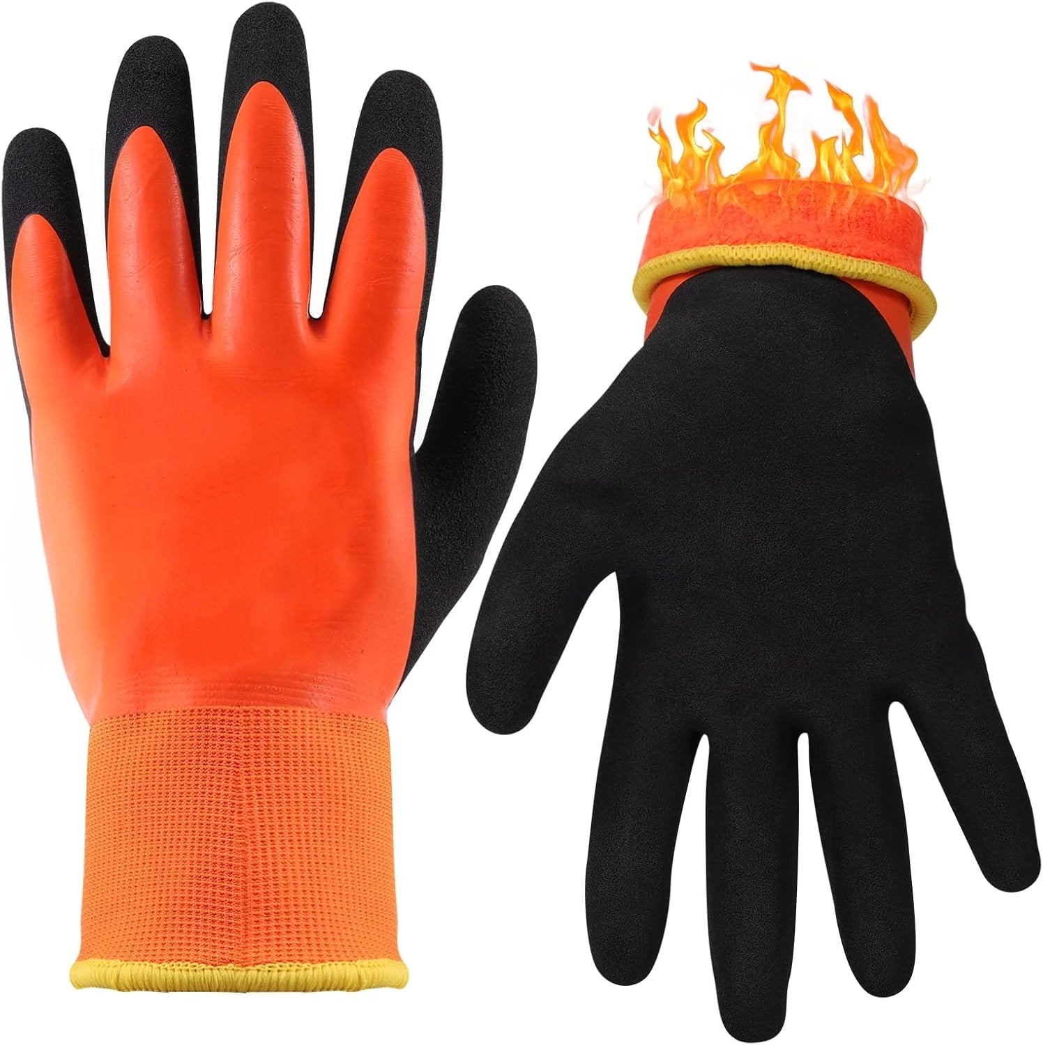Winter Work Gloves 100% Waterproof Freezer Gloves for Outdoor Cold Weather Keep Warm for Shoveling Snow,Ice Fishing