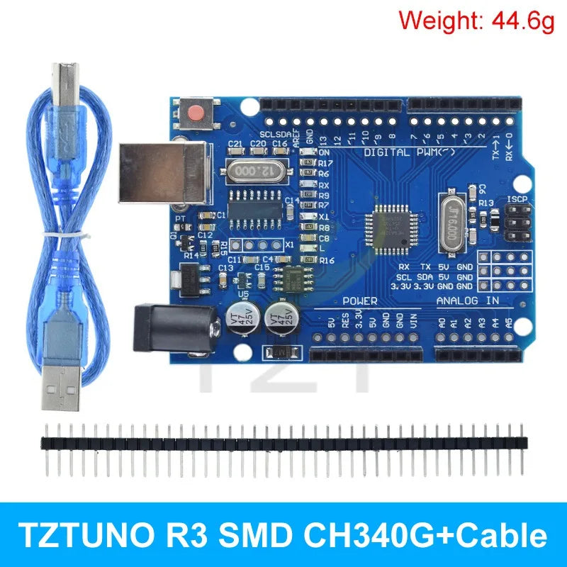 TZTUNO R3 Development Board ATMEGA328P CH340 / ATEGA16U2 Compatible For Arduino With Cable UNOR3 Proto Shield Expansion Board
