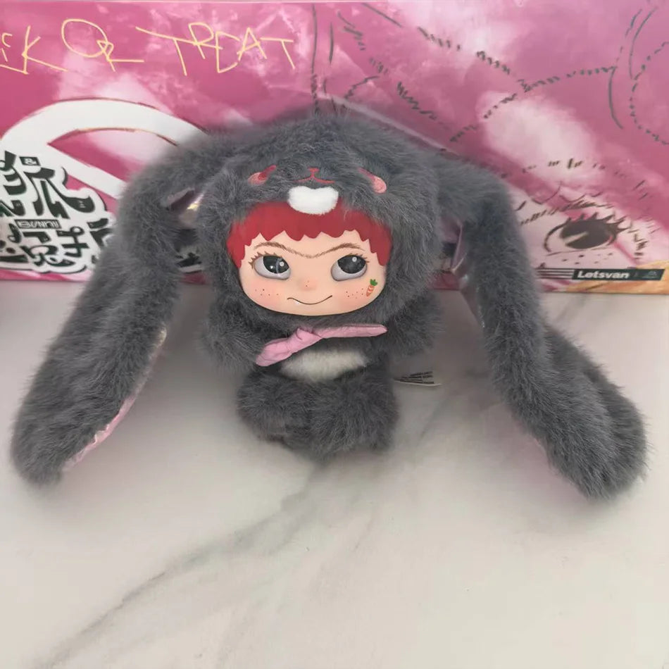 INew Genuine Wakuku Fox And Bunny Trick Treat Series Mystery Box Kawaii Vinyl Doll Plush Toy Kawaii Pendant Collection Toy Gifts