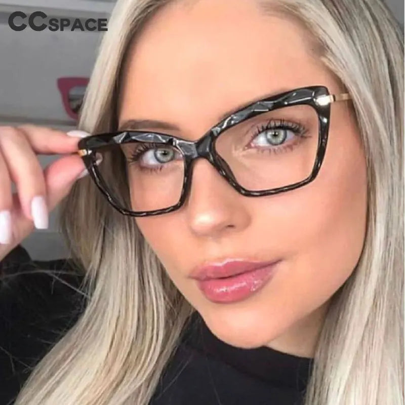 45591 Fashion Square Glasses Frames Women Trending Styles Brand Optical Computer Glasses Oculos De Grau Feminino Armacao