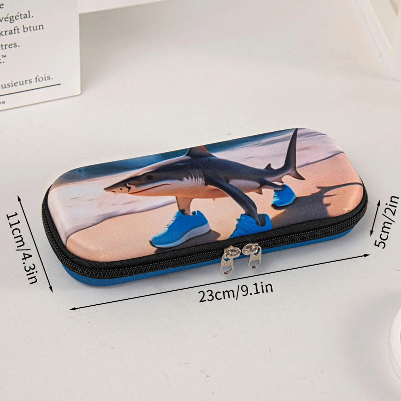 Italian Brainrot Pencil Case Tungtungtung Sahur Pencil Pouch Abstract AI Stationery Bag Back to School Pen Bags Pencil Pouch