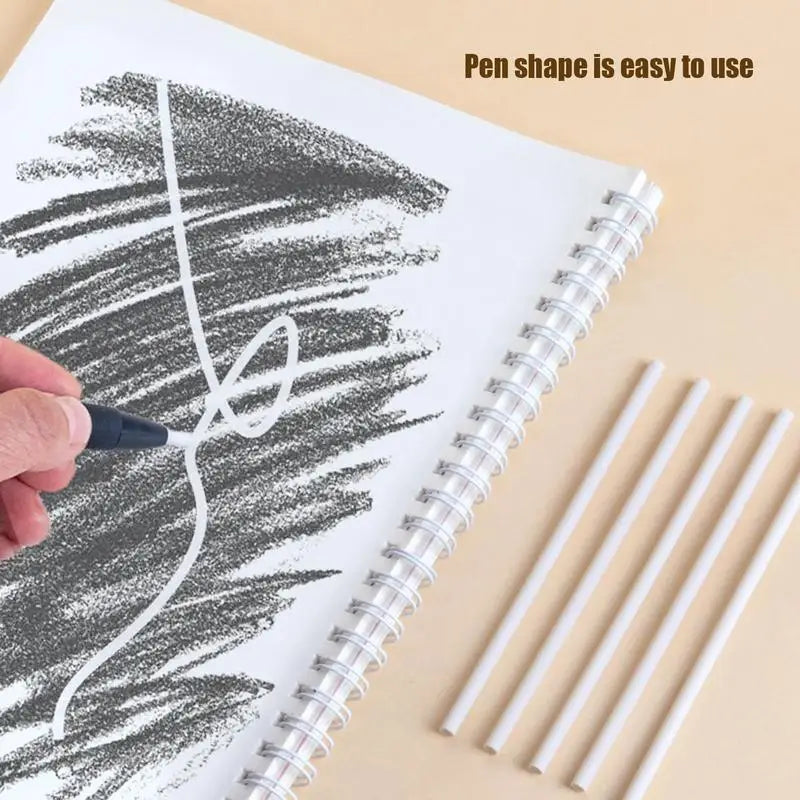 Eraser Mechanical Rubber Refillable Pen Press Type Sketching Drawing Correction Children's Erasers set Art Supplies