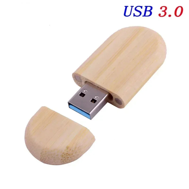 JASTER USB 3.0 High Speed LOGO Wooden Box Personal Logo Customer Pendrive 8GB 16GB 32GB 64GB USB Flash Drive Pen Drive U Disk