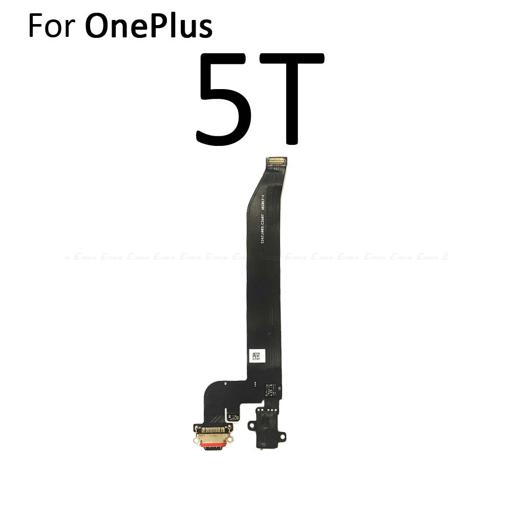 For OnePlus 3 3T 5 5T 6 6T 7 7T 8T 9 9R 8 Pro 9RT Type C USB Charging Port Dock Connector Flex Cable Replacement Assembly Parts