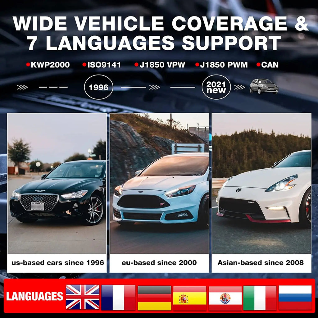 Launch X431 CR3001 Support Full OBDII/EOBD function Creader 3001 diagnostic tool Multilingual code reader scanner PK CR319 OM123