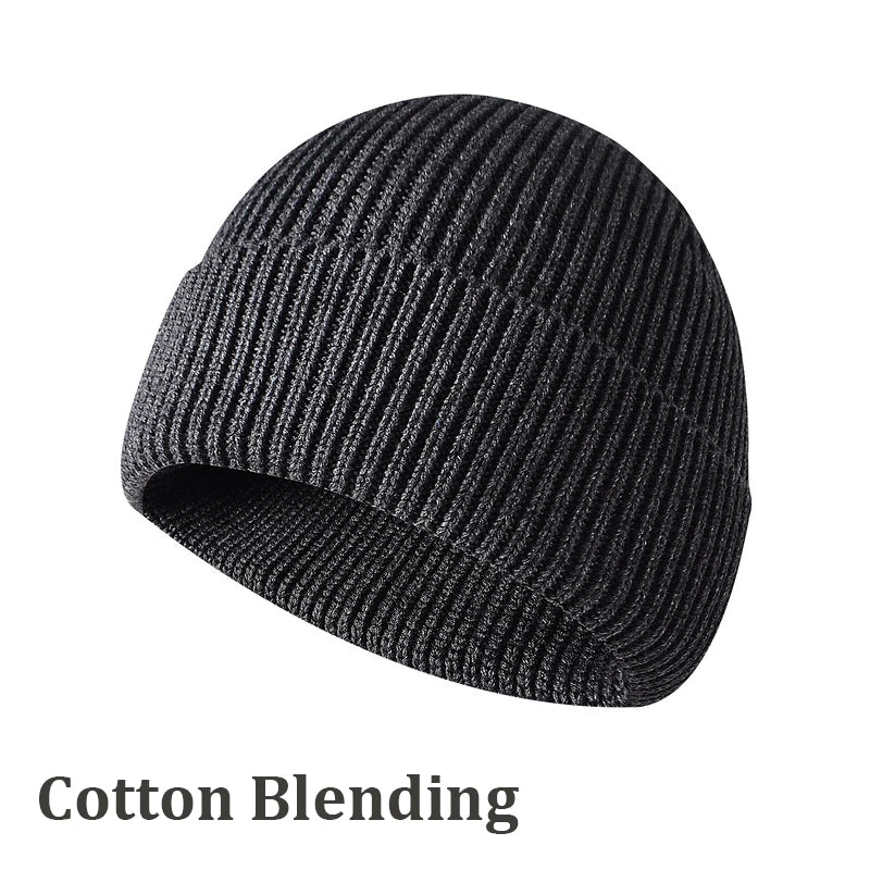 Winter Hats for Men Beanies Skullies Solid Color Short Men's Hat Skullcaps Women's Winter Hat Beanies Knitted Gorros