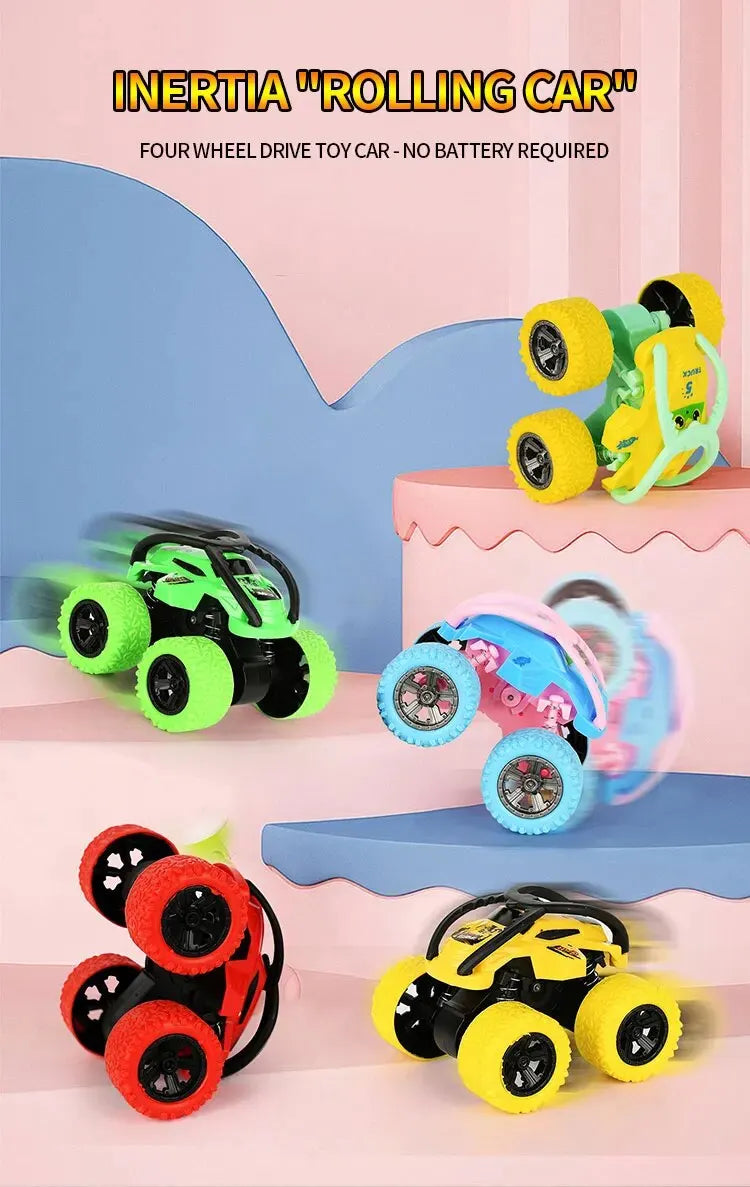 Four Wheel Drive Inertia Push-pull Toy Car-Suitable for Halloween, Christmas, Thanksgiving Gifts