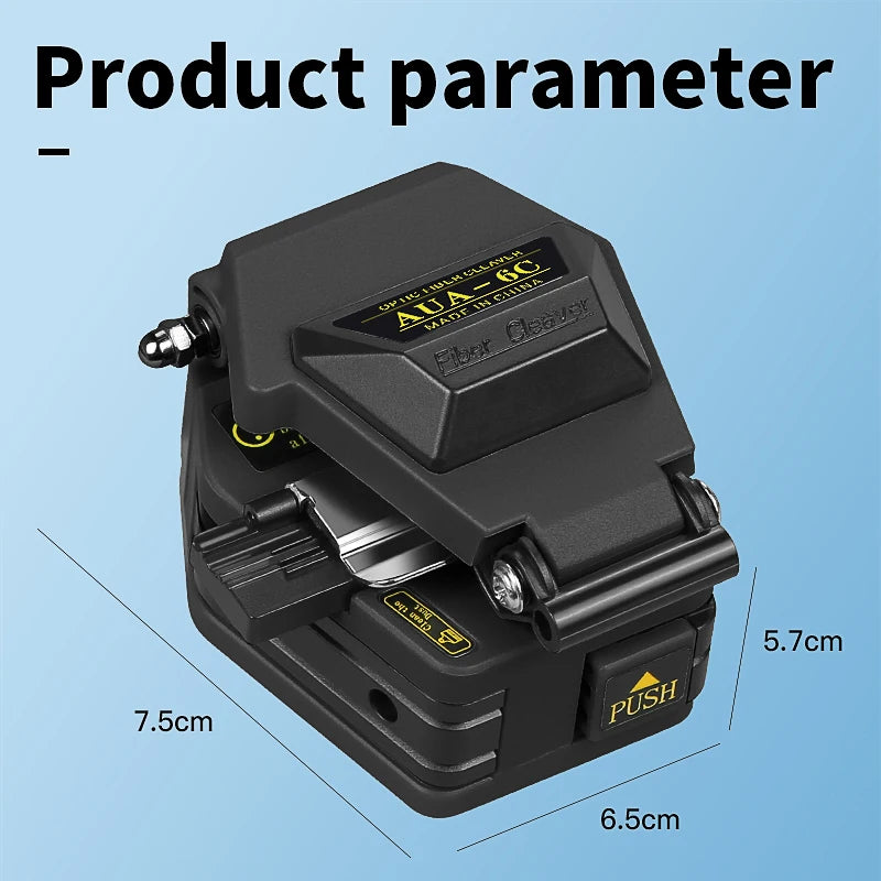 Fiber cleaver AUA-6C Cable Cutting Knife FTTT Fiber Optic Knife Tools cutter High Precision Cleaver 16 point blade