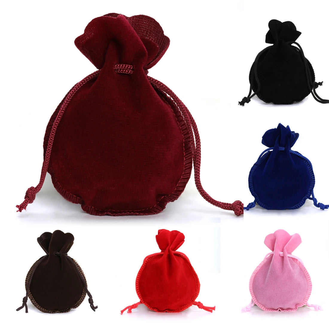 Louleur Drawstring Velvet Bag Drawstring Calabash Pouch Jewelry Packaging Bag Wedding/Christmas Favor Pouches & Gift Bags