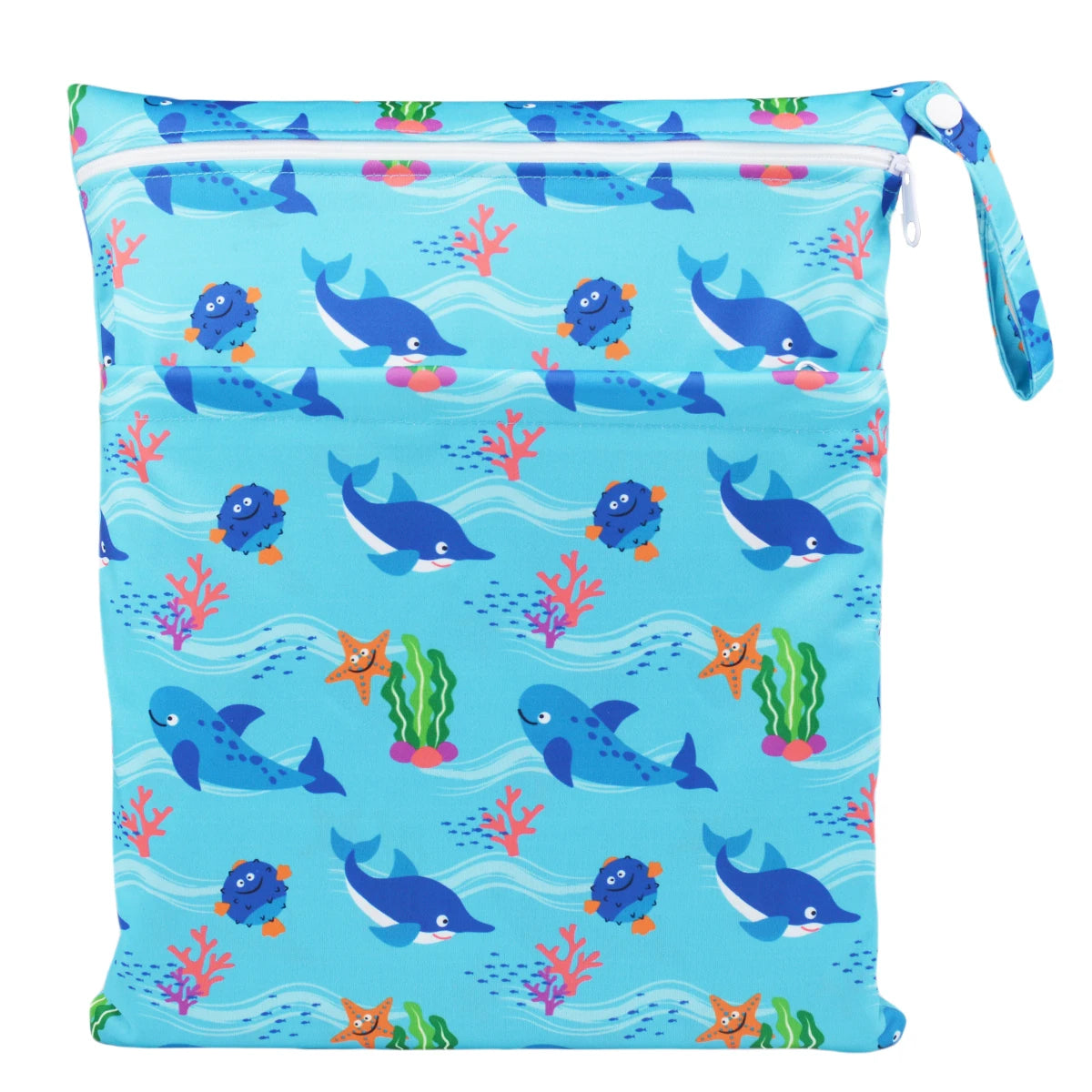 [Sigzagor]1 Wet Dry Bag Diaper Bag Nappy Bag Insert Two Zippered Baby Waterproof Reusable Skull Jack Skeleton 100 Designs