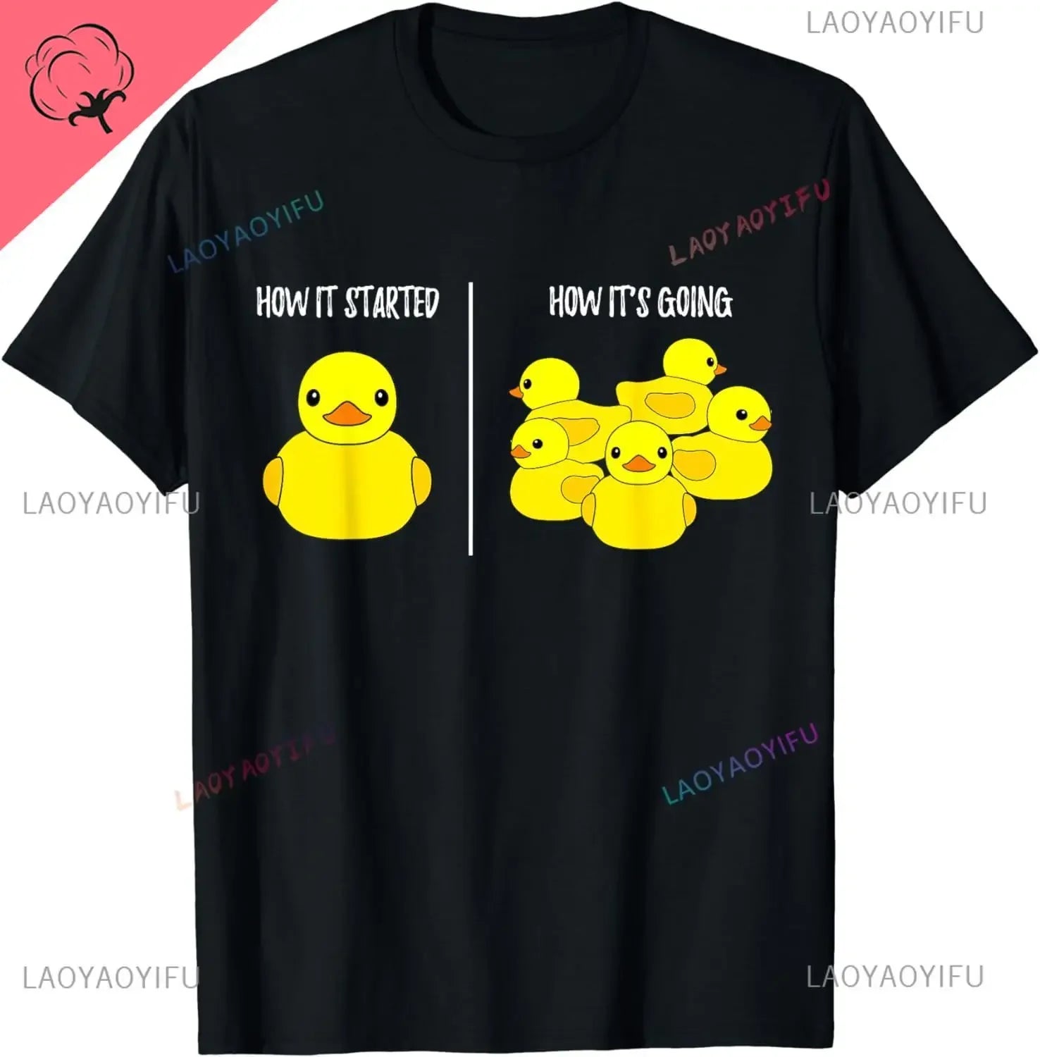 Cute Rubber Duck Lover Bird Quack Duckies Funny Ducky T-Shirt T  Fashion Men Tops Shirts Casual High Quality Cotton Cotton Shirt