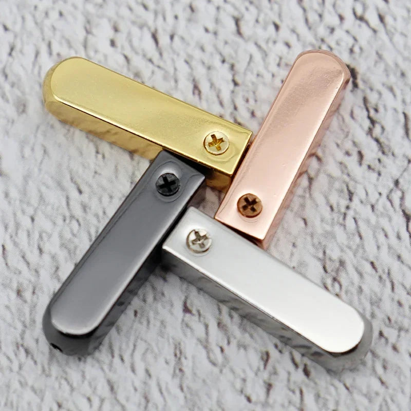 DIY Metal Aglets 4Pcs/Set Sneaker Shoestring Caps Tips for Laces Replacement Mirror Gold Silver Luxury Tape Ends Terminals