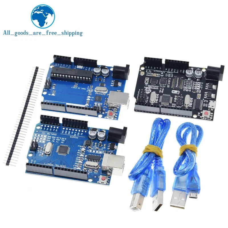 TZTUNO R3 Development Board ATMEGA328P CH340 / ATEGA16U2 Compatible For Arduino With Cable UNOR3 Proto Shield Expansion Board