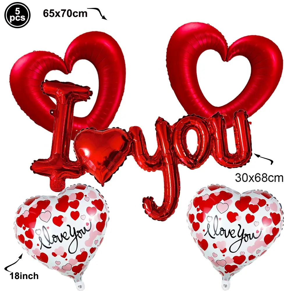 Valentine's Day Red Silver Love Sequin For Girls Couple Confession Gifts  Wedding Festival  Table Confetti Decoration Supplies