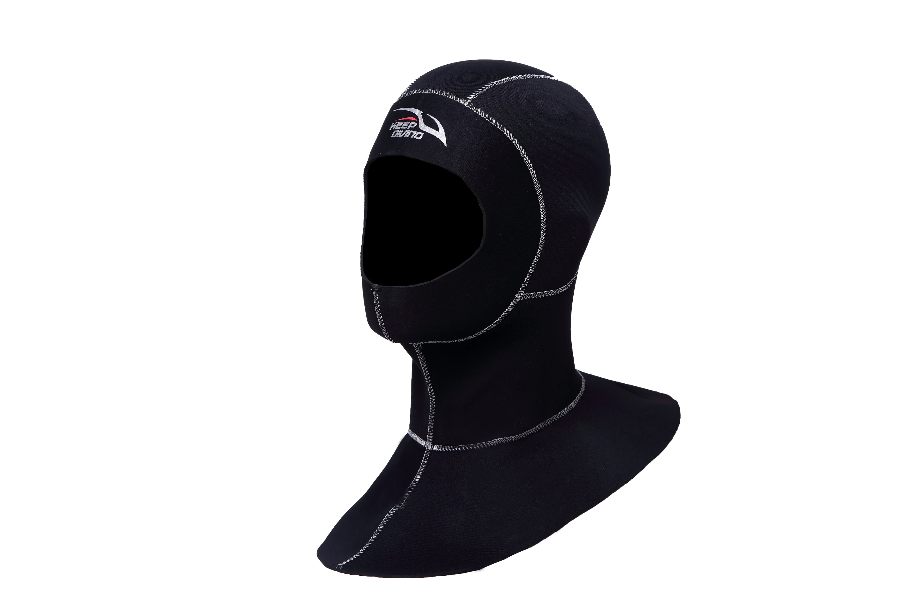 KEEP DIVING 3mm Neoprene Scuba Diving Hood With Shoulder Snorkeling Equipment Hat Cap Winter Swim Warm Wetsuit Spearfishing