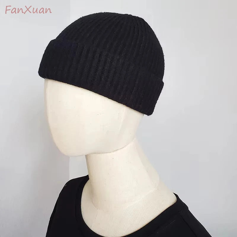 Winter Hats for Men Beanies Skullies Solid Color Short Men's Hat Skullcaps Women's Winter Hat Beanies Knitted Gorros