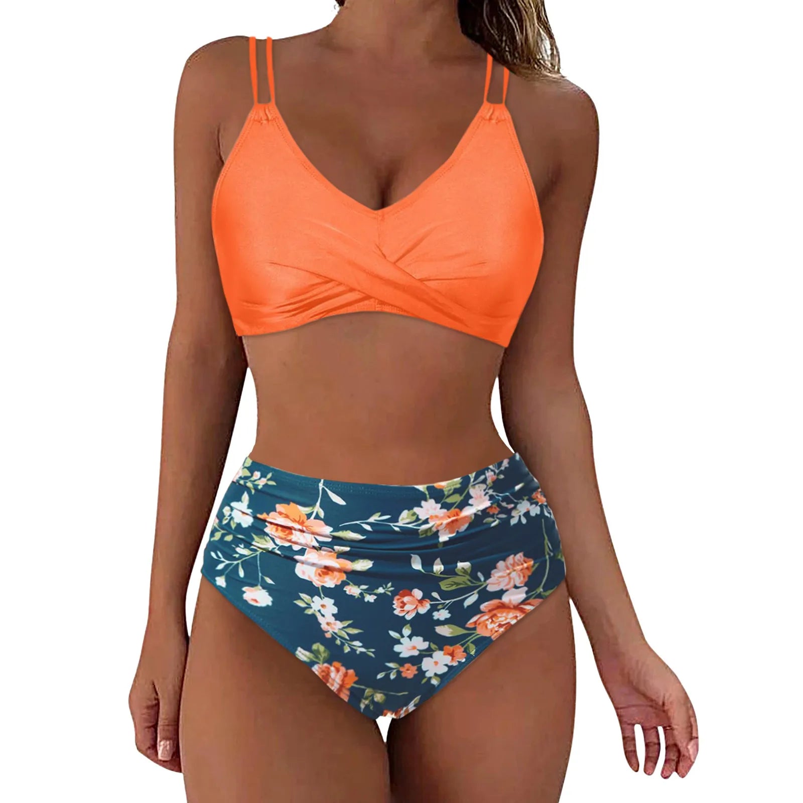 Swimsuits For Women Two Piece Swimsuit Sexy Push Up Bikini Sets High Waist Swimwear Brazillian Tankini Bathing Suits купальник