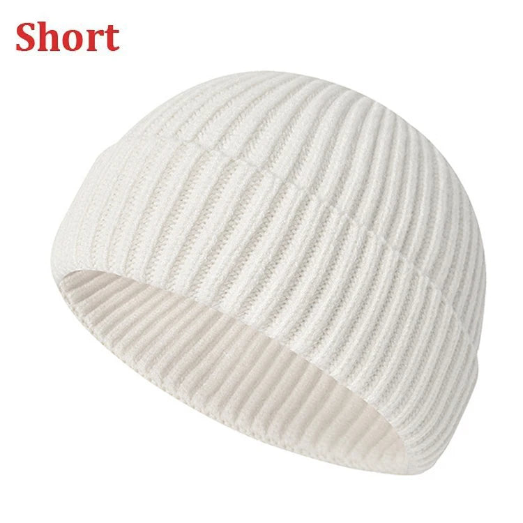 Winter Hats for Men Beanies Skullies Solid Color Short Men's Hat Skullcaps Women's Winter Hat Beanies Knitted Gorros