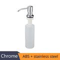 Deck Mounted Kitchen 400ml Soap Dispensers Stainless Steel Pump Chrome Finished for Kitchen Built in Counter top Dispenser 2309