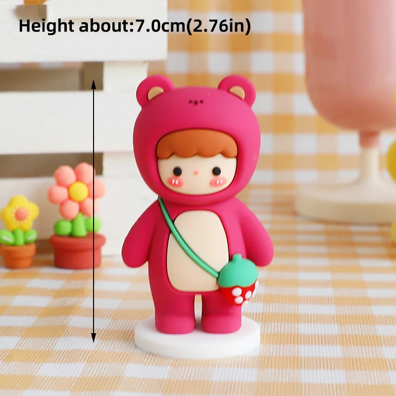 Valentine's Day Casual Wear Boys Girls Cake Decoration Cartoon Personality Couple Confession Doll for Birthday Cake Toppers
