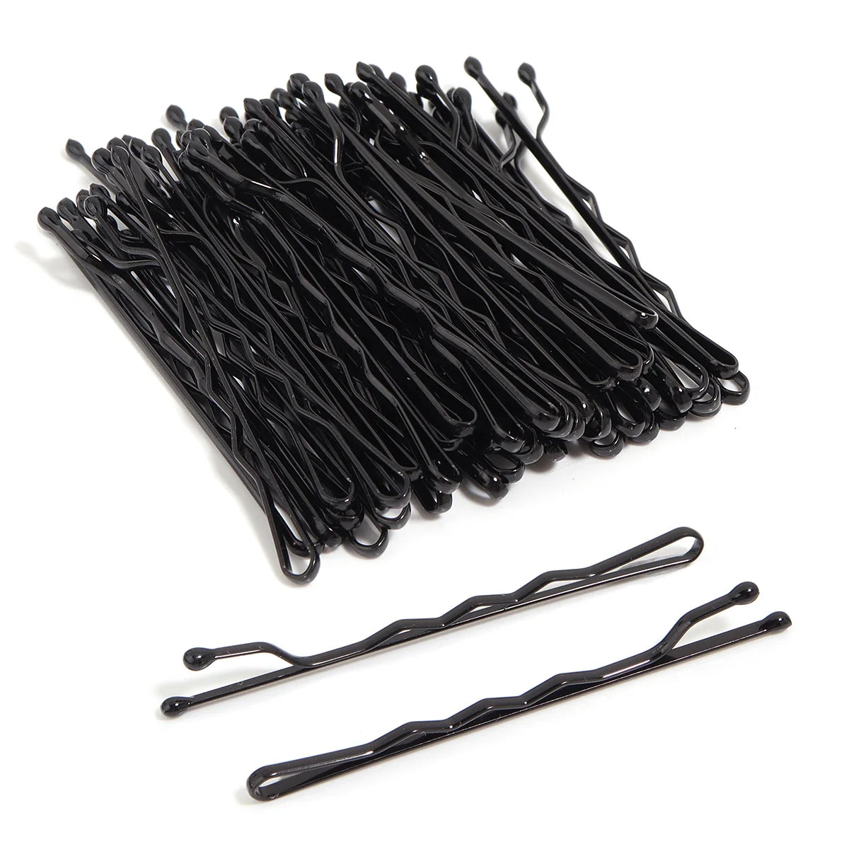50 Pcs 4 Colors 5cm Hair Clip Lady Hairpins Curly Wavy Grips Hairstyle Hairpins Women Bobby Pins Styling Hair Accessories