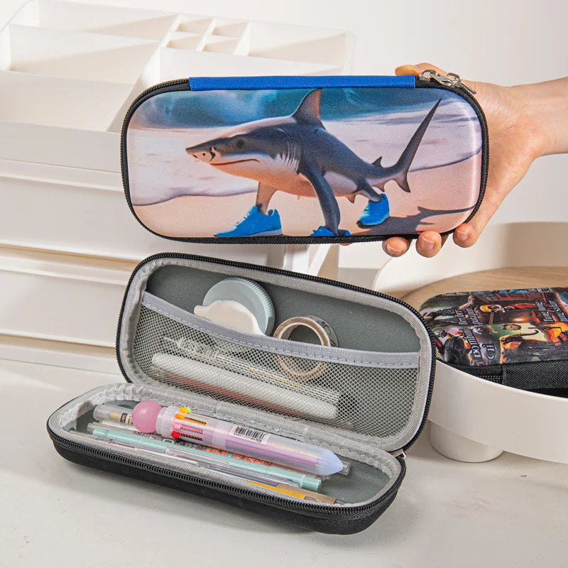 Italian Brainrot Pencil Case Tungtungtung Sahur Pencil Pouch Abstract AI Stationery Bag Back to School Pen Bags Pencil Pouch