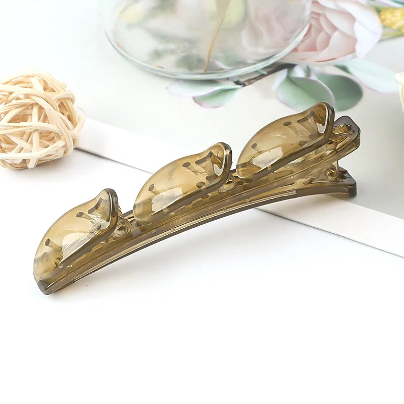 Plastic Edge Clip Hairpin Accessories Plus Size 9CM Fish Beak Hair Clip Multiple Styles Seamless Clip Girls Hair Accessoires