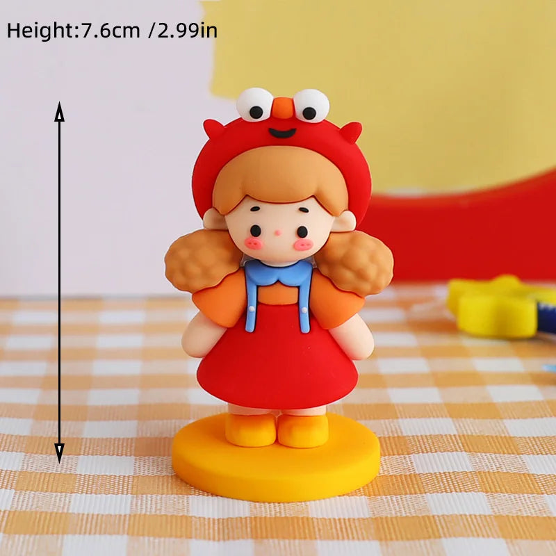 Valentine's Day Casual Wear Boys Girls Cake Decoration Cartoon Personality Couple Confession Doll for Birthday Cake Toppers