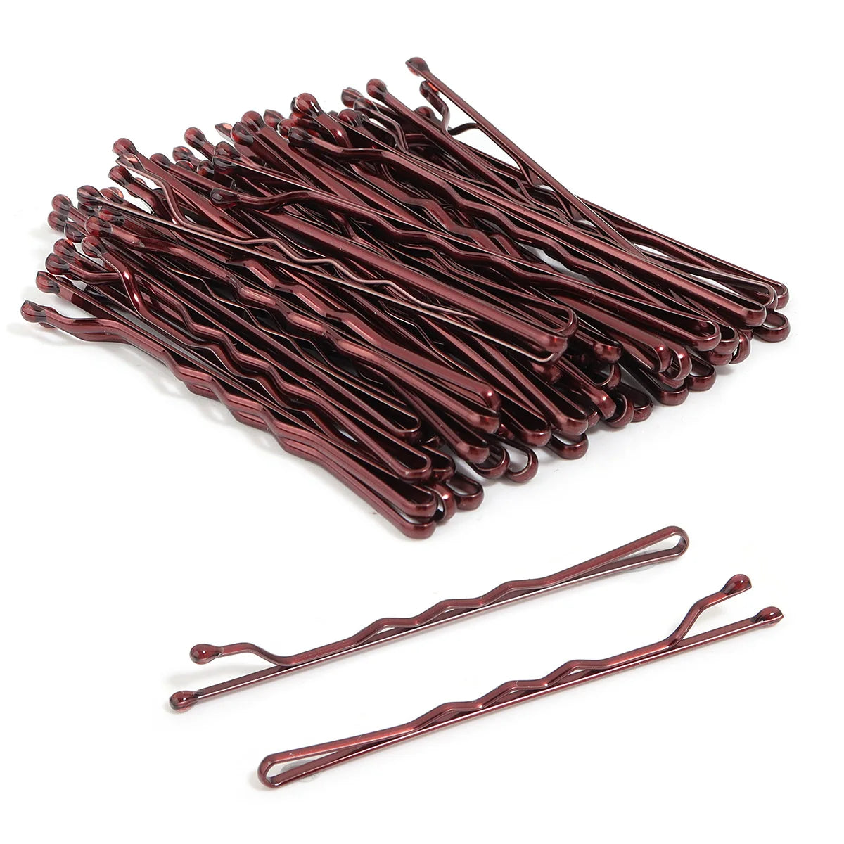 50 Pcs 4 Colors 5cm Hair Clip Lady Hairpins Curly Wavy Grips Hairstyle Hairpins Women Bobby Pins Styling Hair Accessories