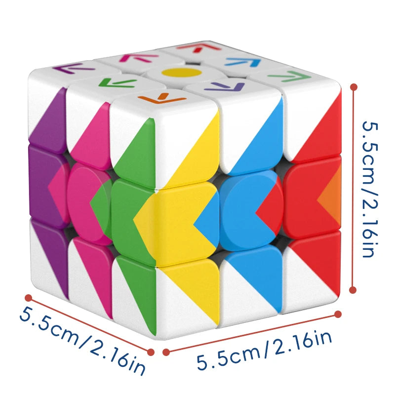 3x3x3 3D Cube Arrow UV Coating Fun Stress Relief Puzzle Professional Smooth Speed Game Children's Toys Gifts