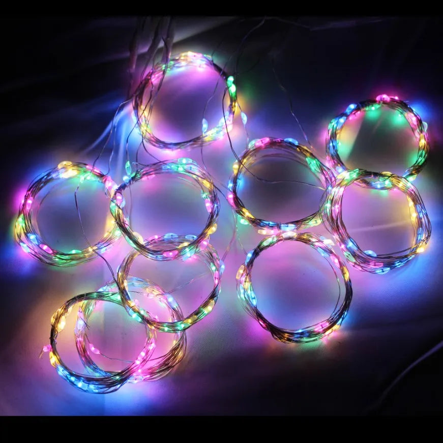 3Mx1M/2M/3M Battery LED String Lights USB Fairy Lights Garland For New Year Wedding Party Christmas Home Curtain Decoration