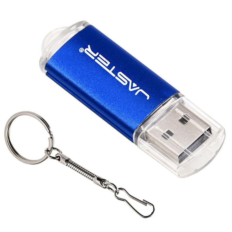 New Portable USB Flash Drives Free Custom Logo Metal Pen Drive With Key Chain Memory Stick 64GB/32GB/16GB/8GB/4GB Pendrive U Di