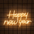 Happy New Year Neon Sign, Led Letter Icon, Used For Family, Bedroom, Spring Festival Party, Christmas Decor, Gifts For Friends.