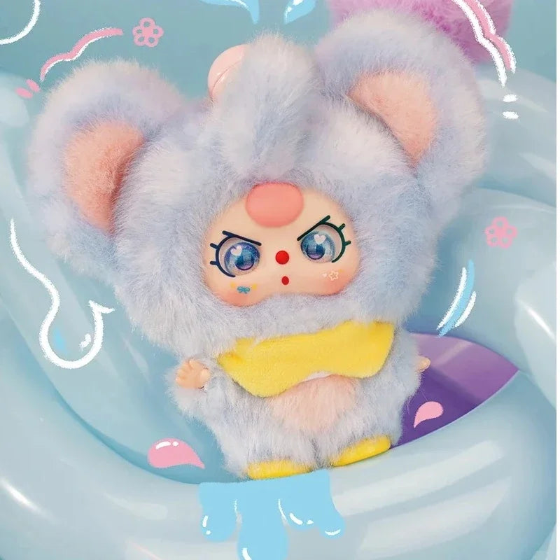 Baby Three Mini Hug Series Vinyl Face Plush Pendant Blind Box Mini Hanging Toy Trend Surprise Box Student Gift Cute Collectible