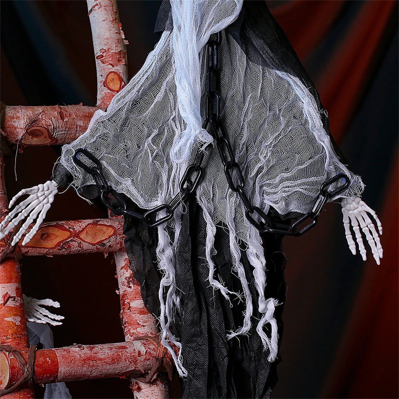 Halloween Hanging Skull Ghost Haunted House Decoration Horror Prop Halloween Party Supplie Pendant Home Indoor Outdoor Bar Decor