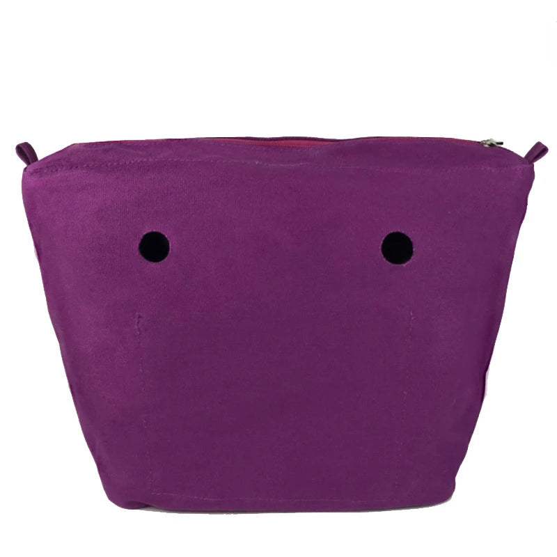 New Classic Size Solid waterproof Insert Inner Lining Insert Zipper Pocket for Obag O Bag handbag Silicone package accessories