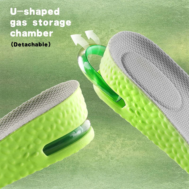 NEW Height Increase Insole for Men Growing Sole Shoes Insoles Unisex Quality Sports Air Shock Absorbing Anti-Odour Shoe Pads