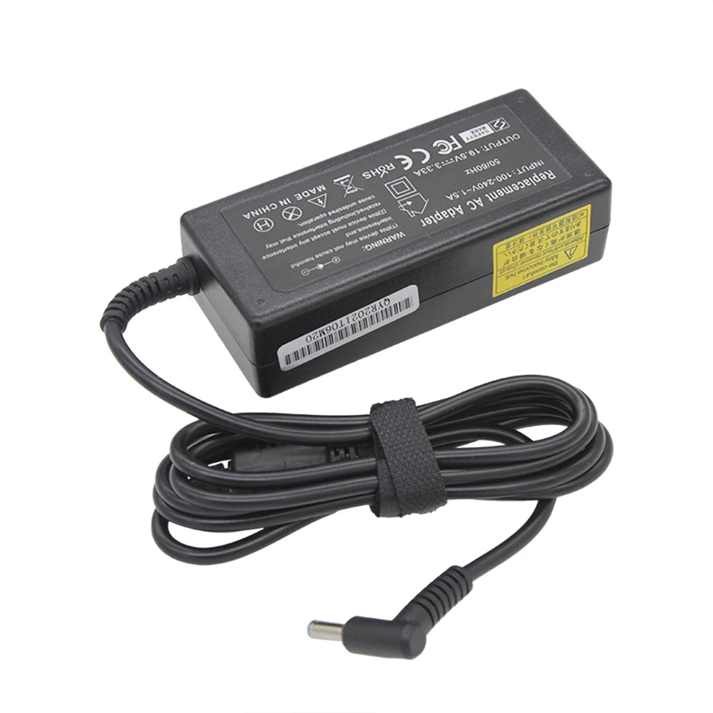 19.5V 3.33A 65W 4.5*3.0mm Laptop Charger Adapter For HP Envy 17-j010us Pavilion 15-j000 Chromebook 11 G4 G5 EE 14 G3 246 G4 248