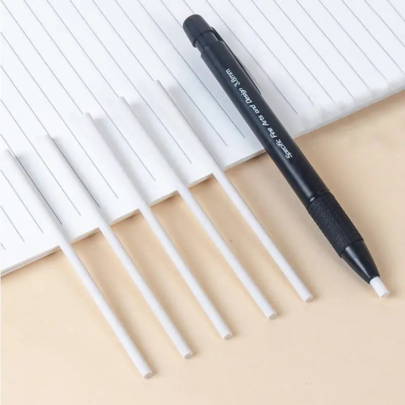 Eraser Mechanical Rubber Refillable Pen Press Type Sketching Drawing Correction Children's Erasers set Art Supplies